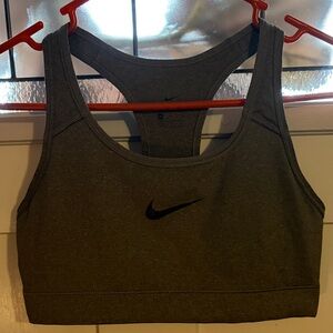 Nike Women's Gray Dri-fit Sports Bra MEDIUM